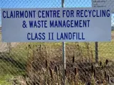 SIgn of Clairmont Centre for Recycling and Waste Management